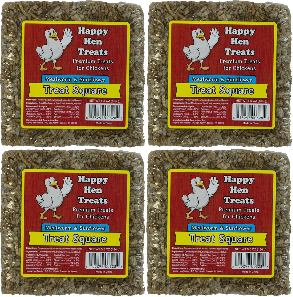 Happy Hen Treats: snack de gusanos de harina y semillas de girasol para aves, excelente para recompensa