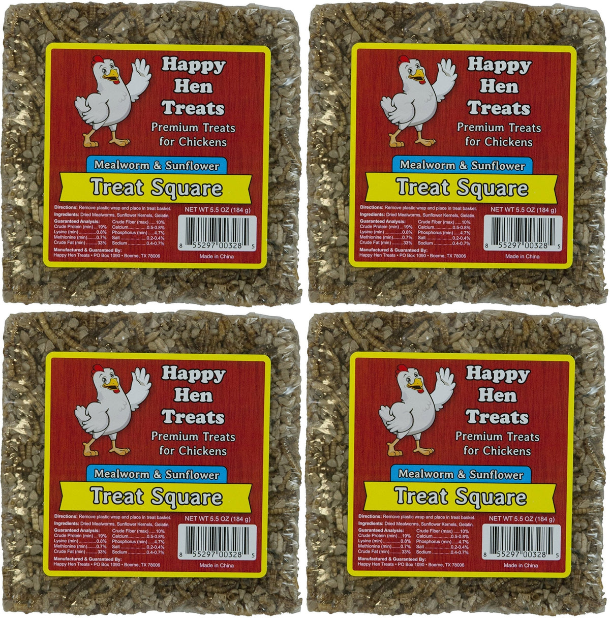 Happy Hen Treats: snack de gusanos de harina y semillas de girasol para aves, excelente para recompensa