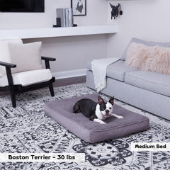 Happy Hounds Daisy Deluxe: borde-caja proporciona perfil estable para dormir.