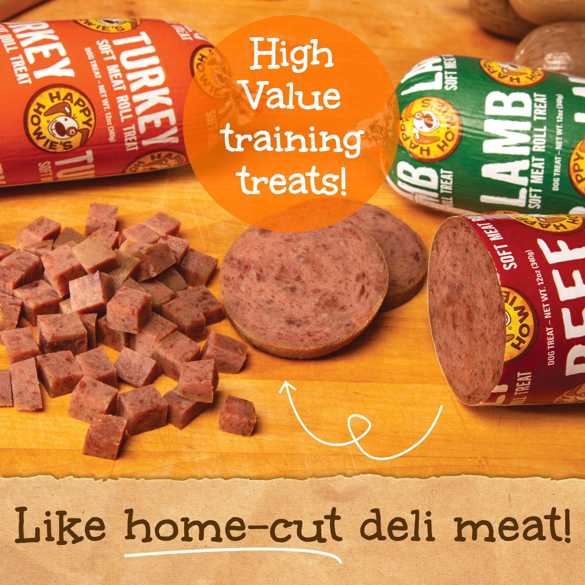Happy Howie's uso ideal para entrenamiento, un premio sabroso que motiva.