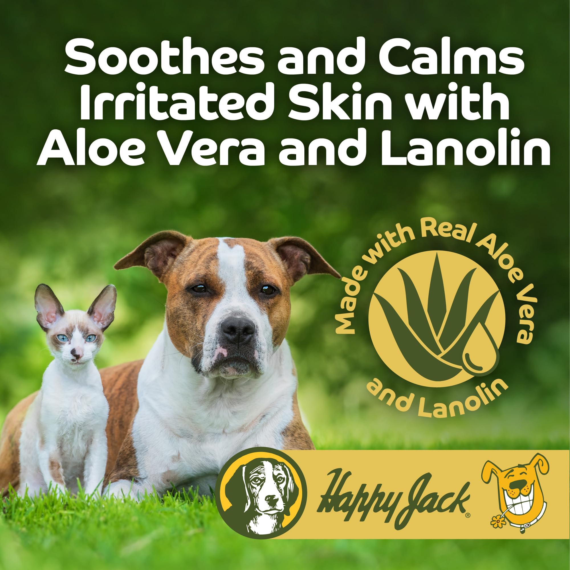 Aplicacion diaria 7-10 dias con Happy Jack Mitex para uso seguro.