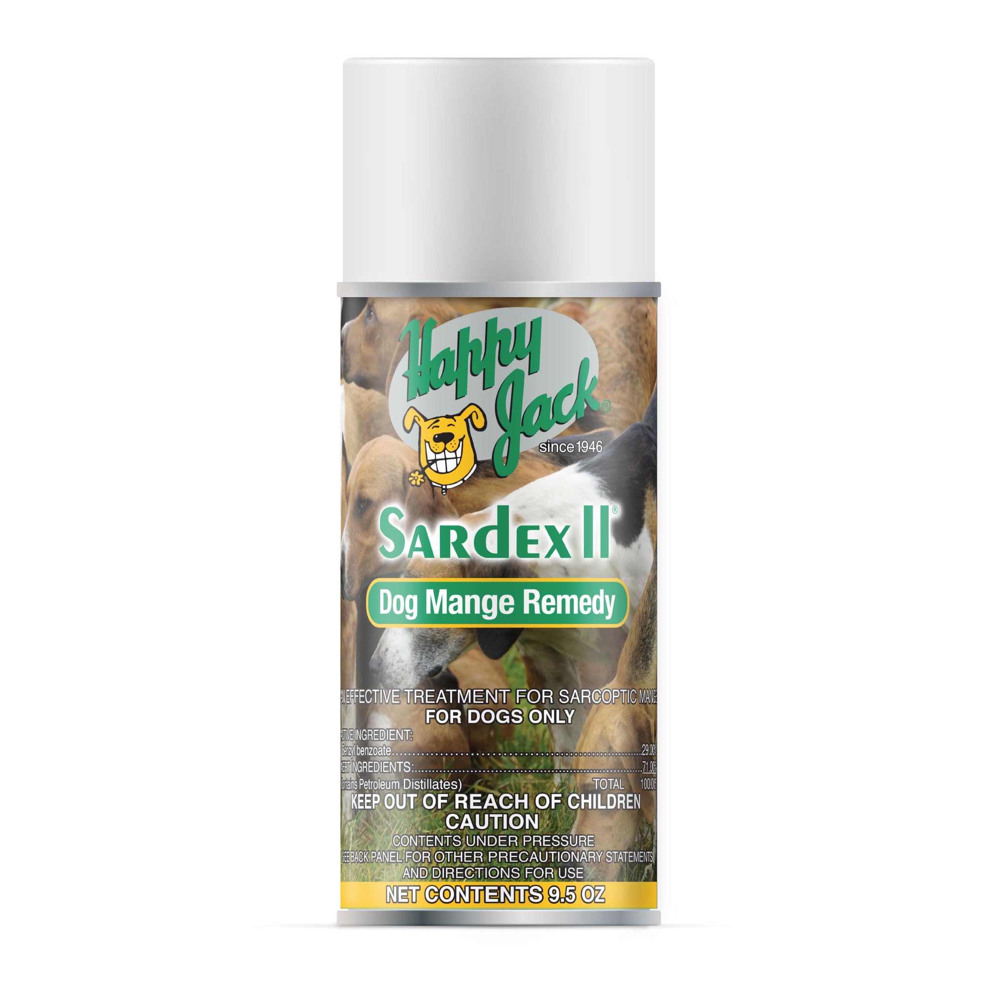 Happy Jack Sardex: spray para sarna en perros, alivia irritaciones de piel.