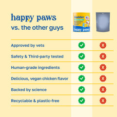 Happy Paws Lawn Saver: sabor vegano de pollo para consumo diario.