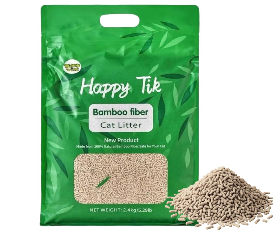 Happy Tik Litter Bambú – empaque moderno y ecológico para el hogar.