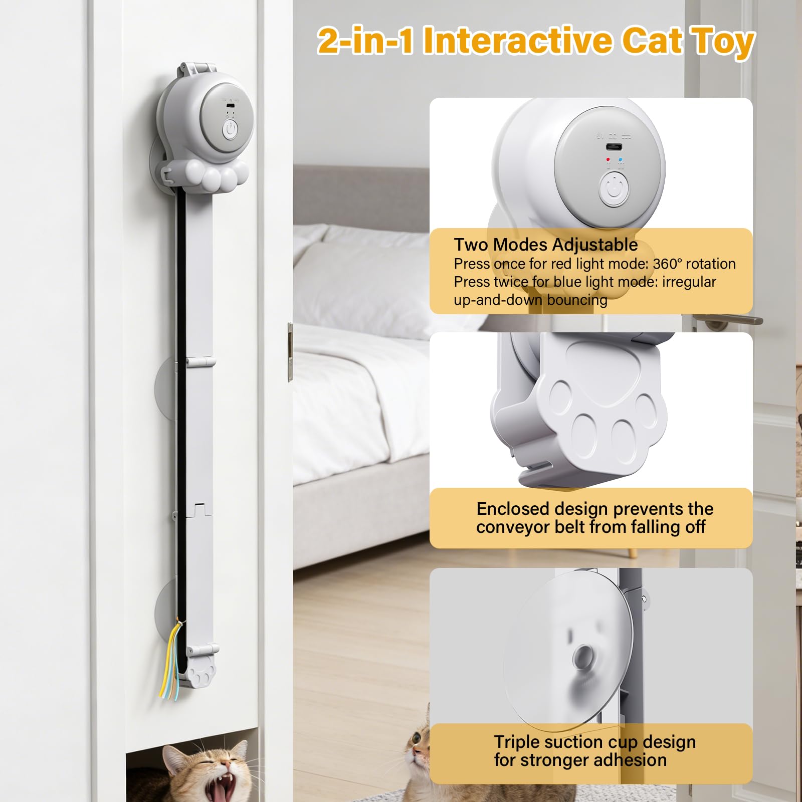 HAPPYCODE regalo ideal para gatos, entretenimiento interactivo en casa.