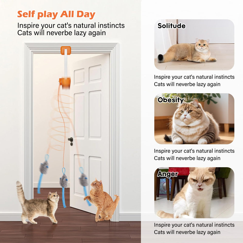 Juguetes de peluche HAPPYCODE para gatos, estímulo suave