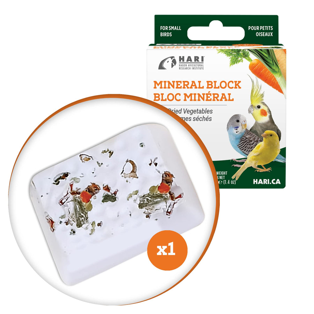 Seis sabores naturales en el bloque mineral Hari para atraer y diversificar la dieta.