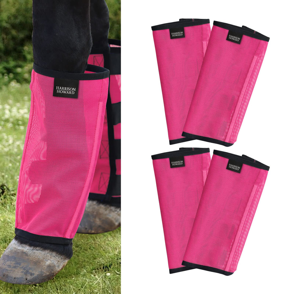Botas Harrison Howard anti-moscas con malla ventilada y protección UV para el caballo.