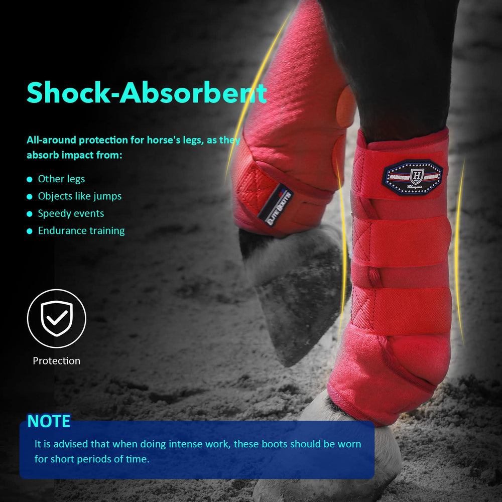 Paquete de dos botas rojas de Harrison Howard para entrenamiento.