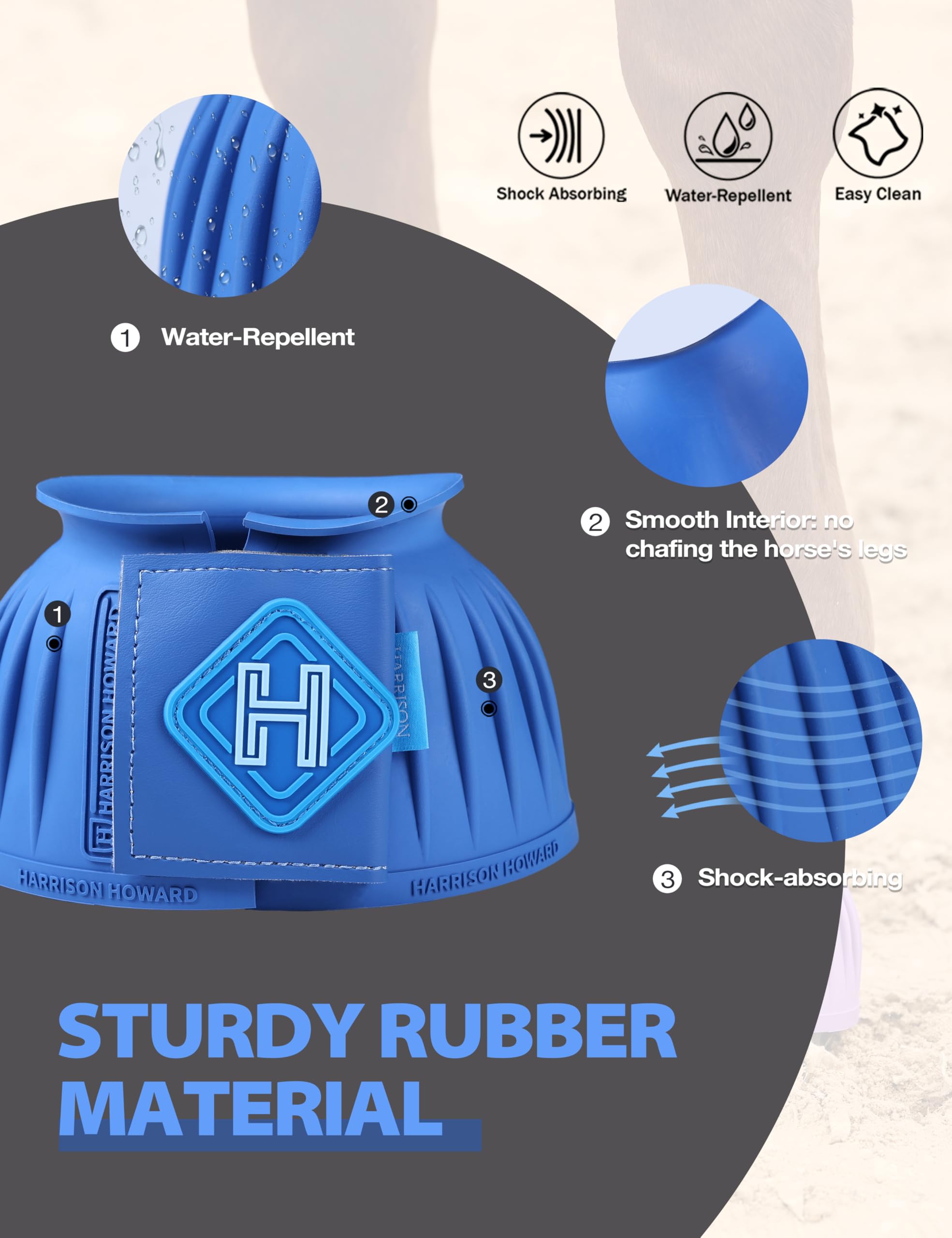 Material de caucho grueso y duradero de Harrison Howard