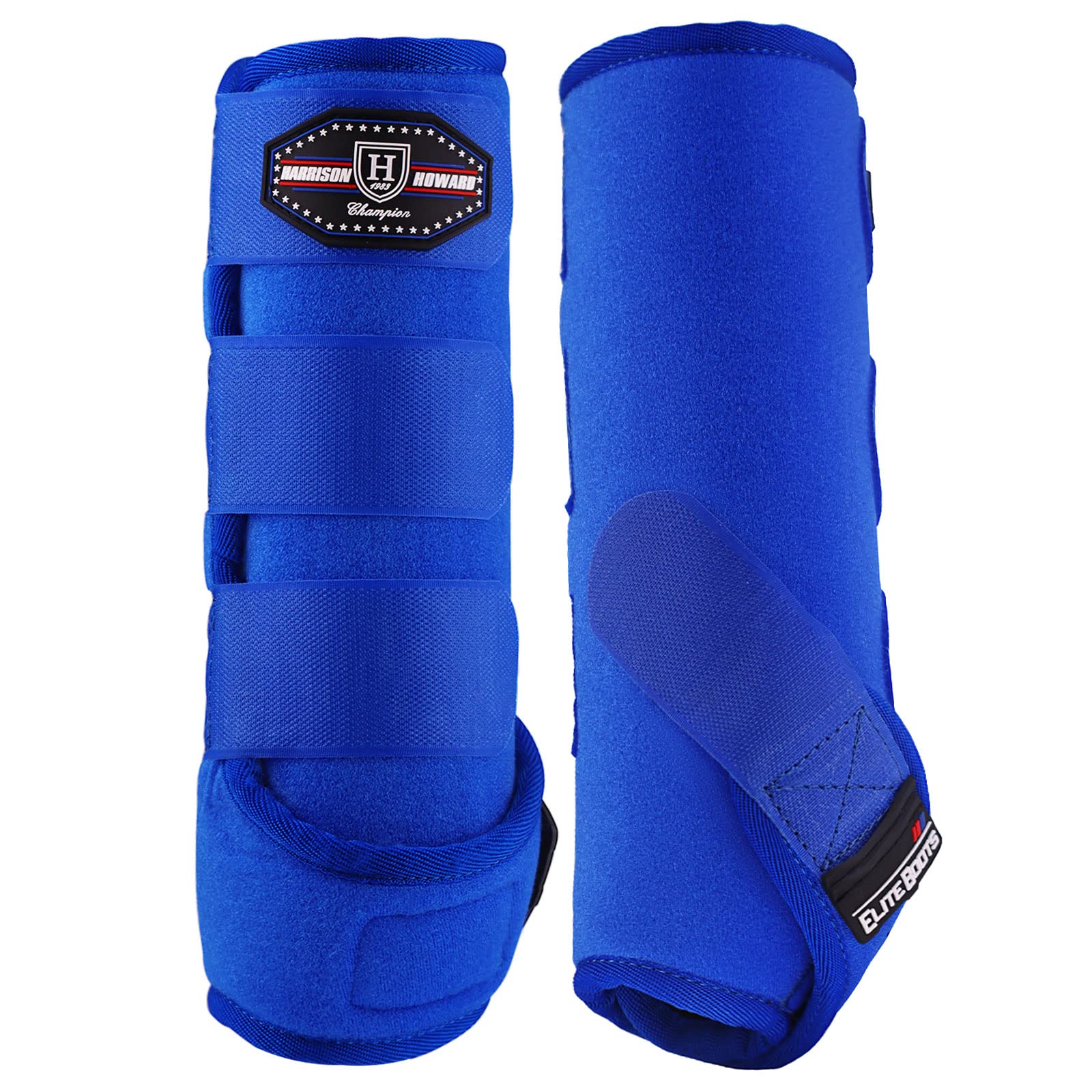 Protección de los miembros inferiores con botas Harrison Howard en color aguamarina.