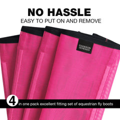Exterior de PVC resistente que reduce el stomp en botas Harrison Howard magenta.