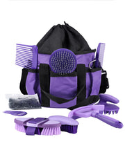 Harrison Howard kit de cepillos para caballos completo, ideal para el cuidado diario.