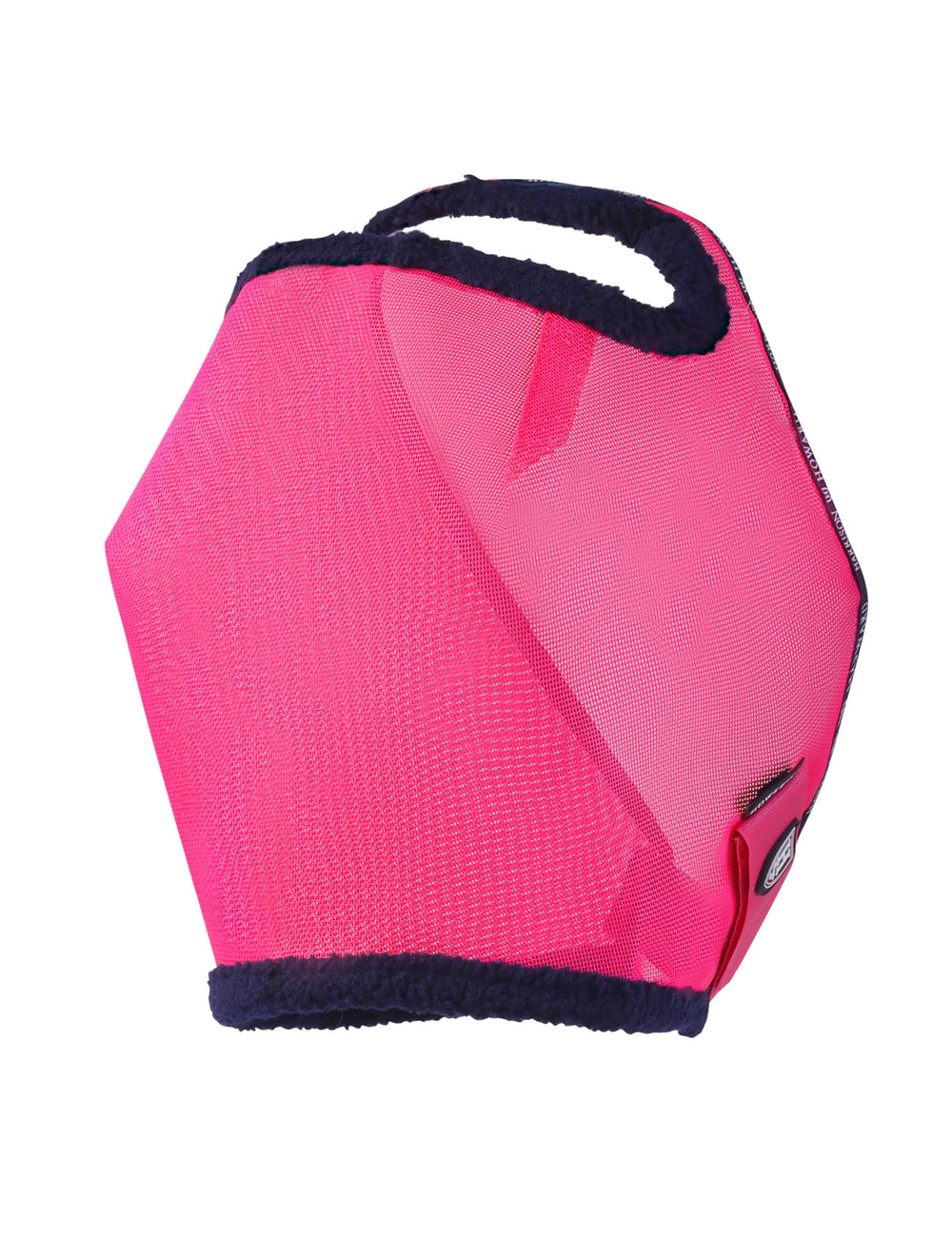 Harrison Howard máscara moscas magenta, vista lateral para cobertura amplia.