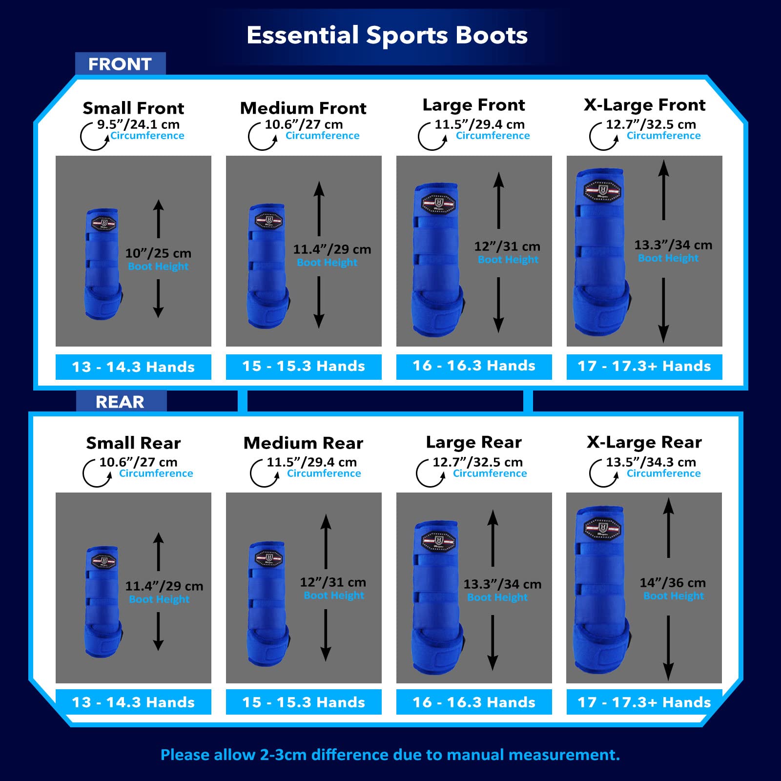 Pack de dos botas Harrison Howard Aguamarina para entrenamientos de endurance.