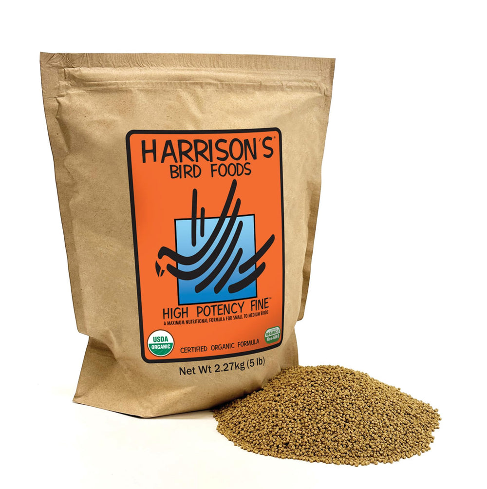 Harrison's Bird Foods: bolsa de alimento orgánico para aves con nutrición equilibrada.