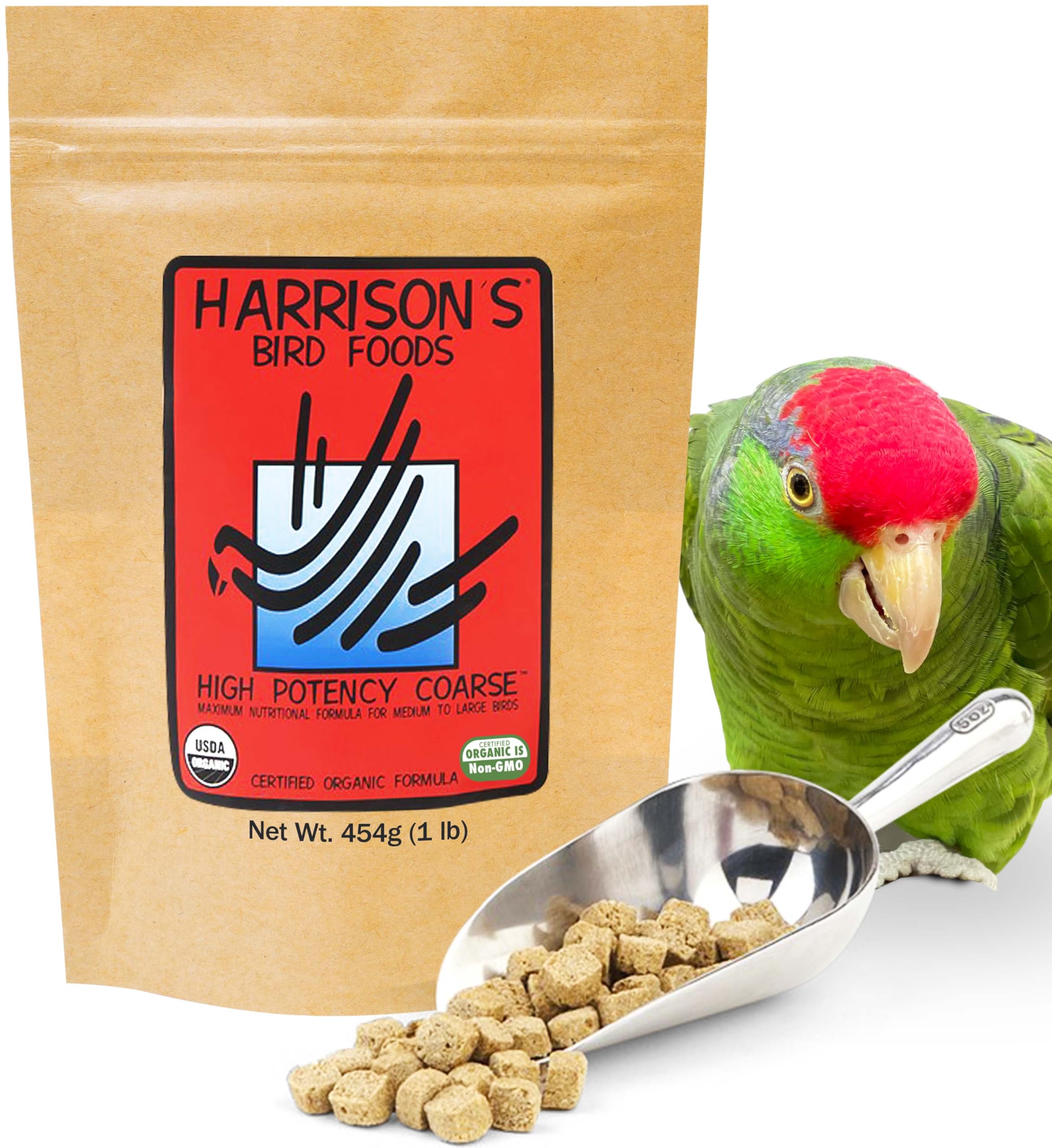 Producto Harrison's certificado orgánico, sin pesticidas para aves