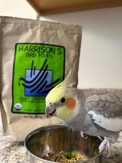 Harrison's Bird Foods Mezcla de granos orgánicos para aves, nutrición natural.
