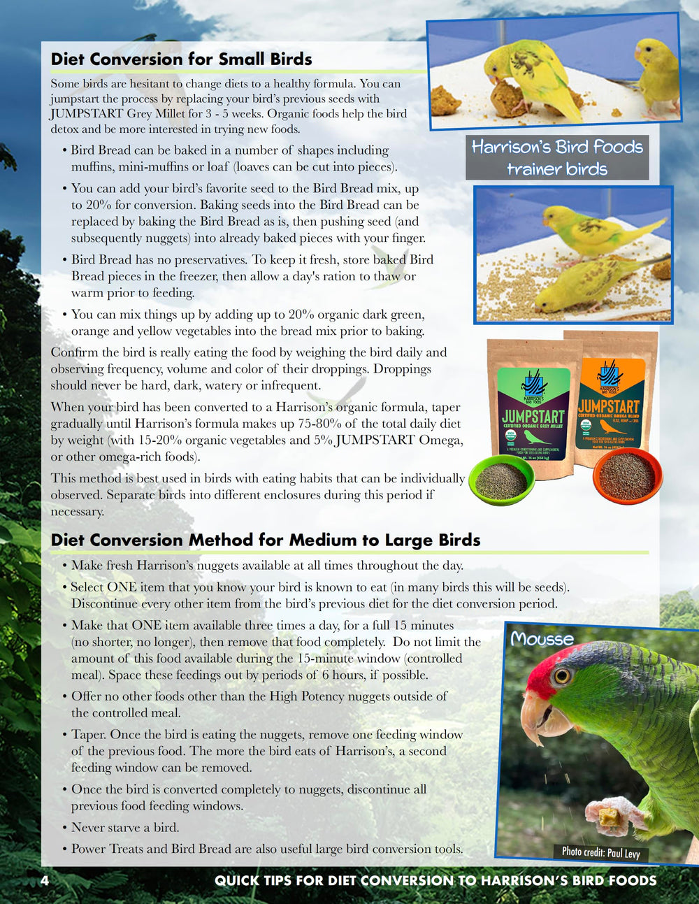 Harrison's Bird Foods Nutrición completa para aves pequeñas y medianas.