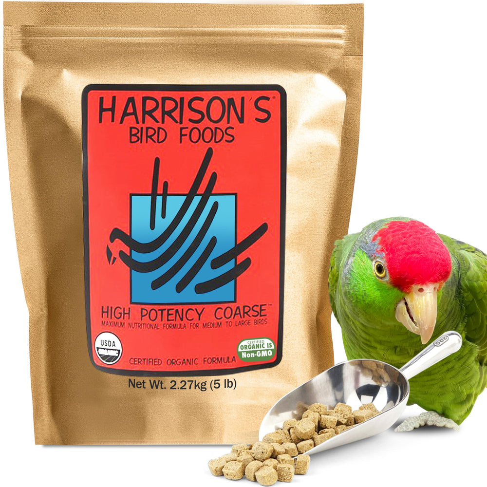 Harrison's High Potency Coarse: envase de 2,27 kg para suministro duradero.