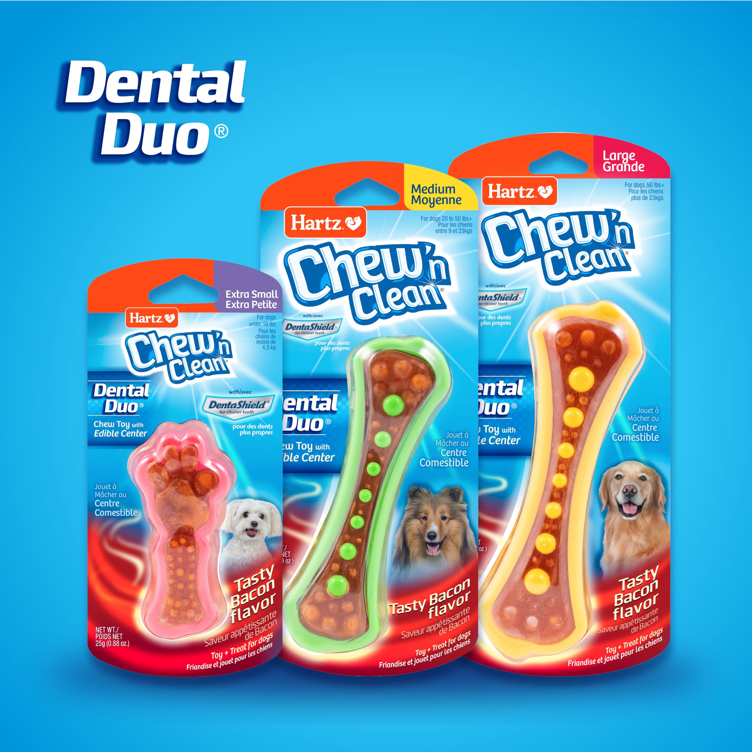 Hartz Chew 'n Clean tamaño extra pequeño para razas pequeñas.