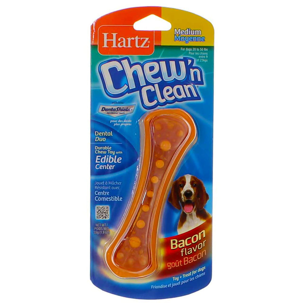 Hartz Chew N' Clean Duo masticación larga, para perros moderados; ayuda a mantener ocupación.
