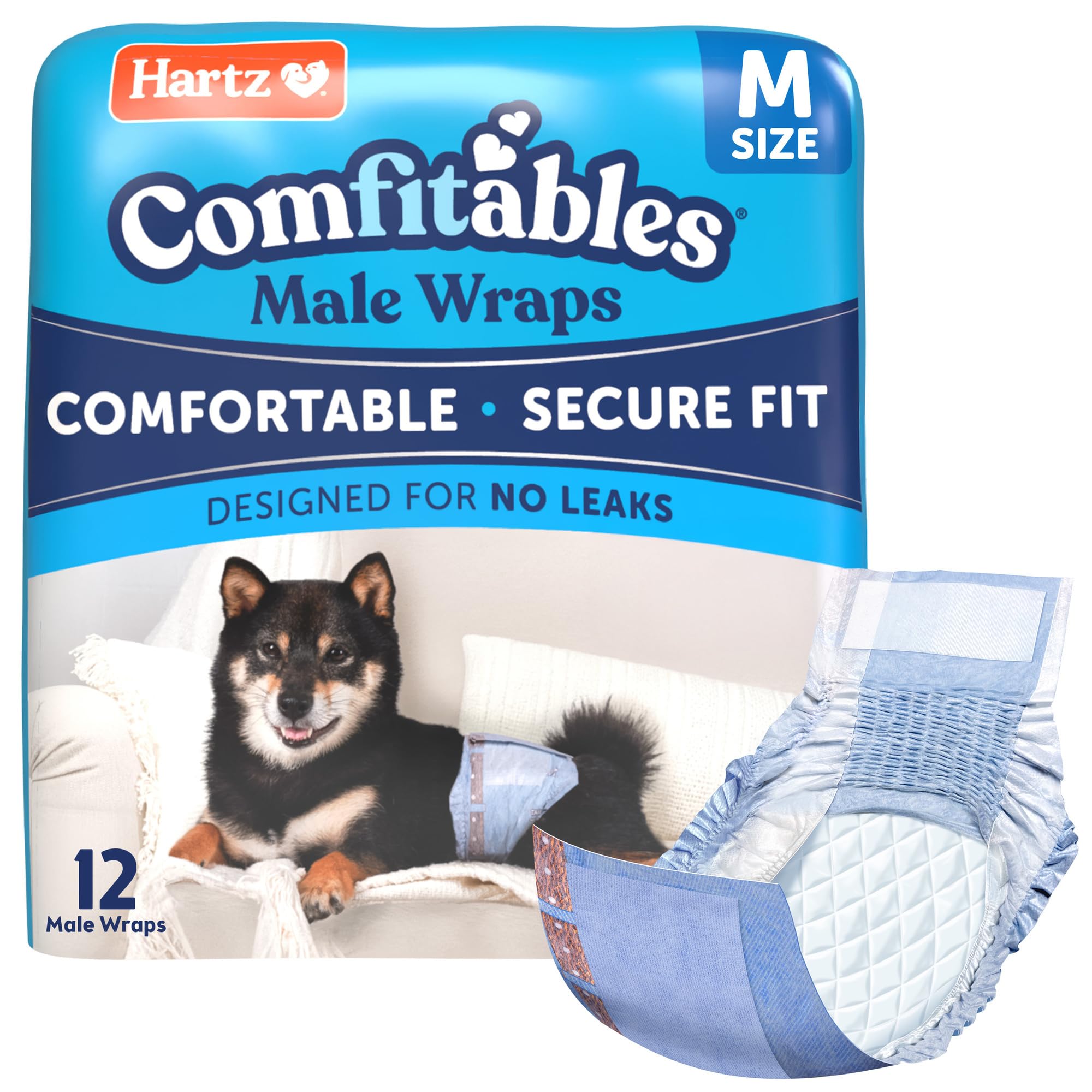 Hartz Comfitables con cintura elástica para ajuste cómodo y flexible.