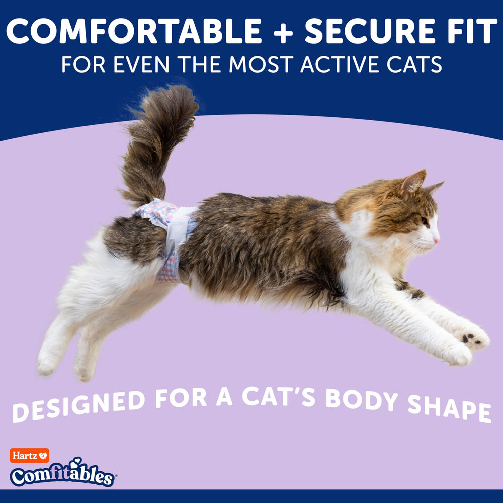 Hartz Comfitables Pañales para Gatos, material suave y transpirable para mayor comodidad