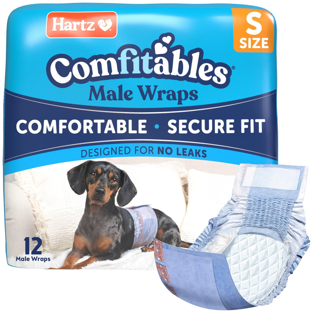 Hartz Comfitables: cintura elástica para ajuste cómodo y seguro en perros macho