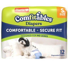 Hartz Comfitables: pañales para perro, tamaño pequeño, ajuste cómodo y seguro.