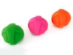 Pelota Hartz DuraPlay de látex con pitido verde neón para juegos al aire libre