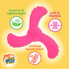Juguete Hartz DuraPlay con chirrido que incentiva el juego.