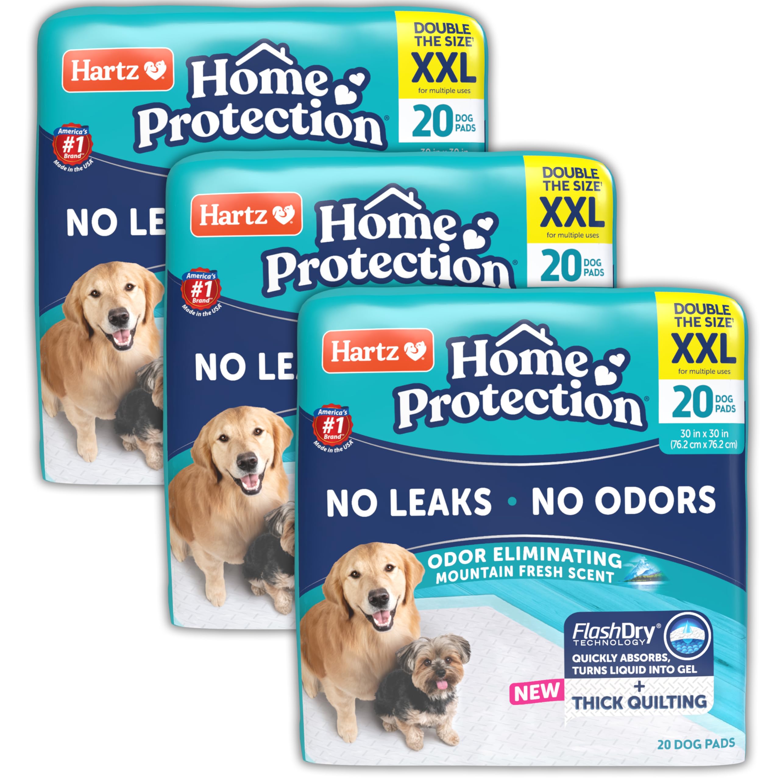 Hartz Home Protection Pads con absorción superior para evitar fugas