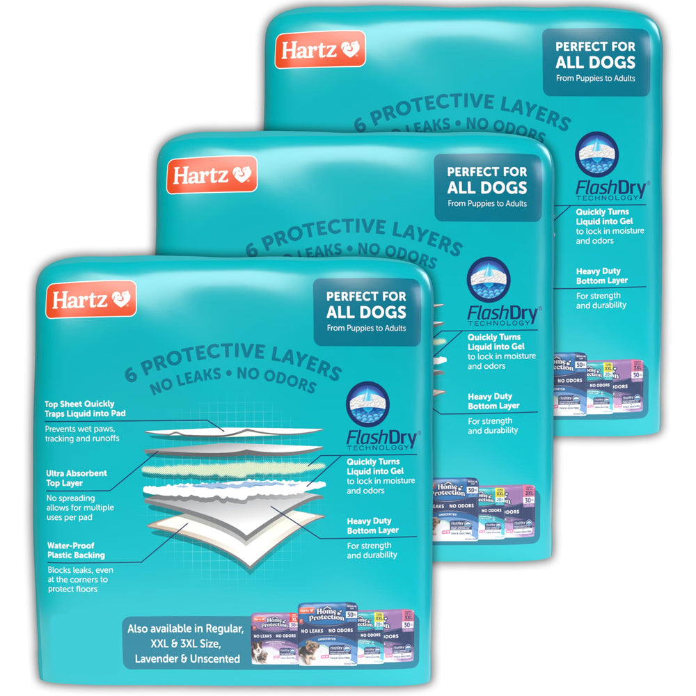 Hartz Home Protection Pads hechos en Estados Unidos para calidad