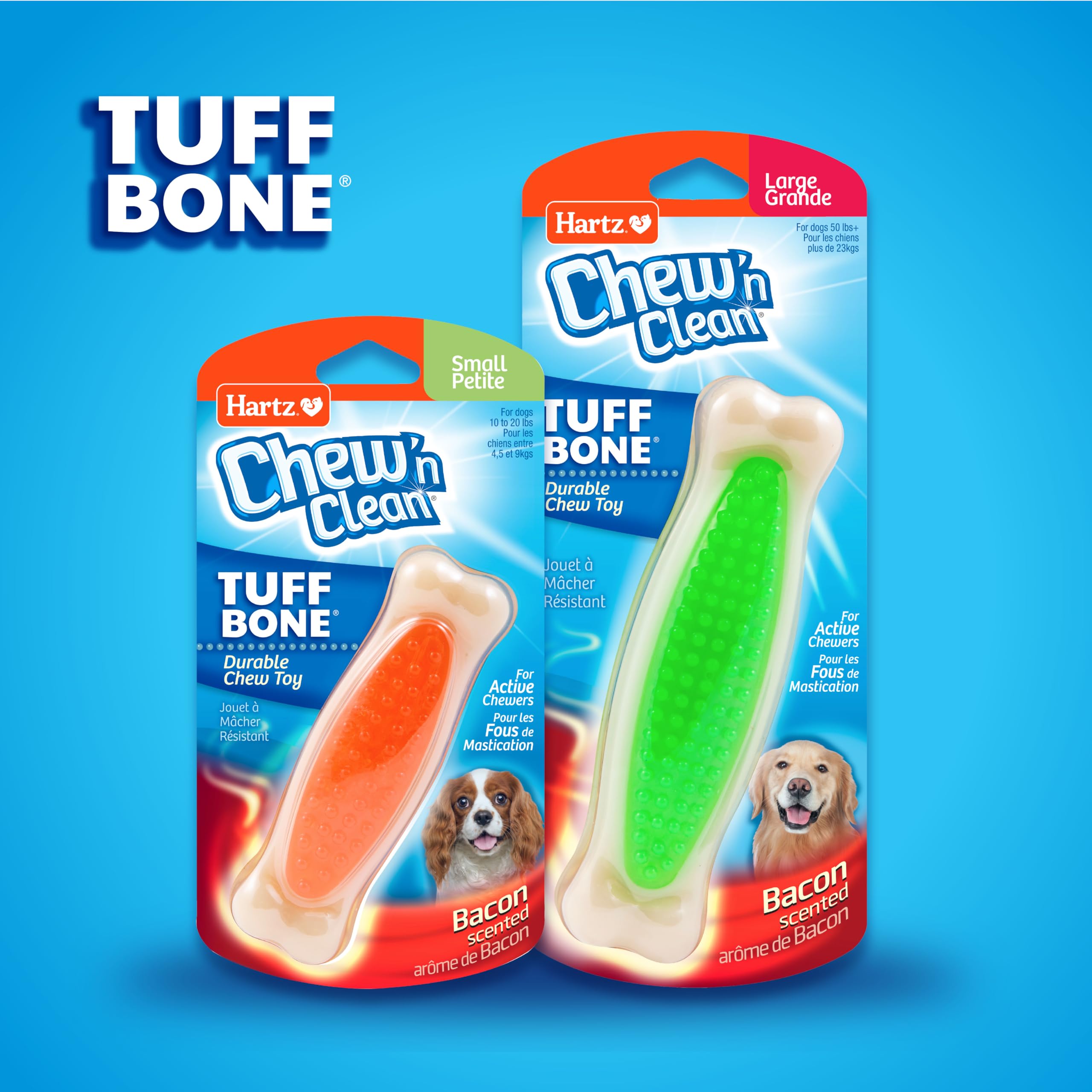 Hartz Hueso Duro para perros grandes, tamaño grande.