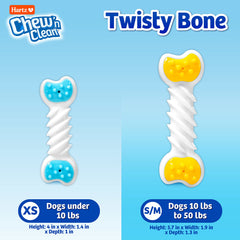 Hartz Juguete dentado con sabor tocino para atraer y estimular la masticación.