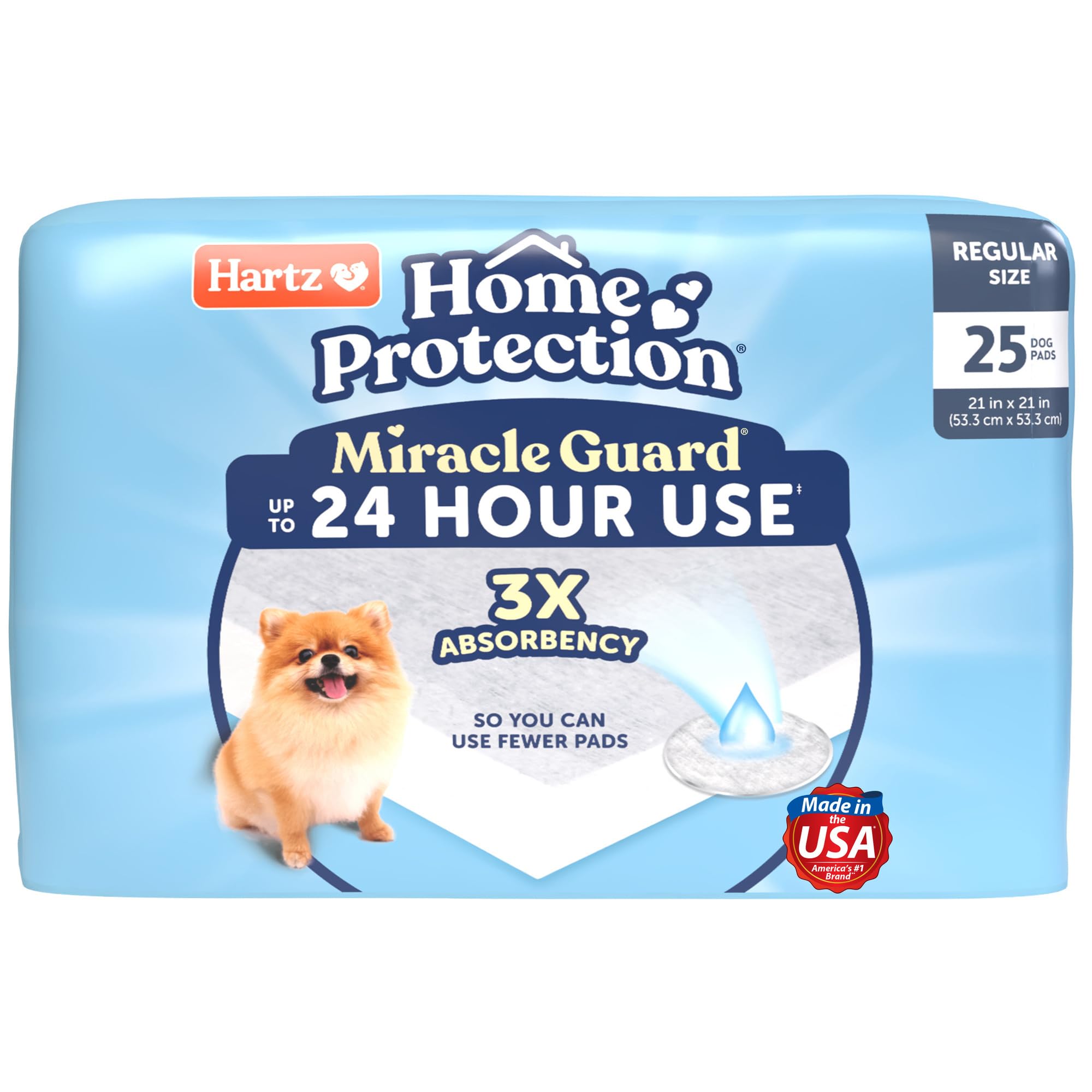 Hartz Miracle Guard tampon chien Absorption max pour nuits sans fuite et sérénité.
