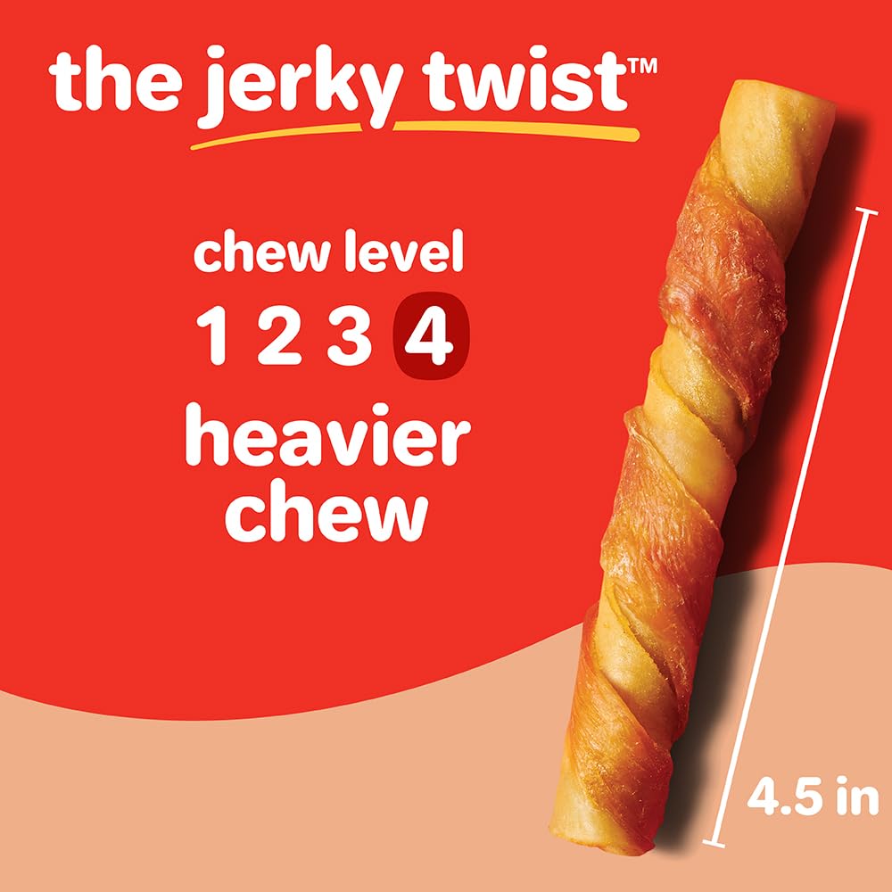 Hartz Oinkies Twists sin cuero de res crudo, opción digestible.