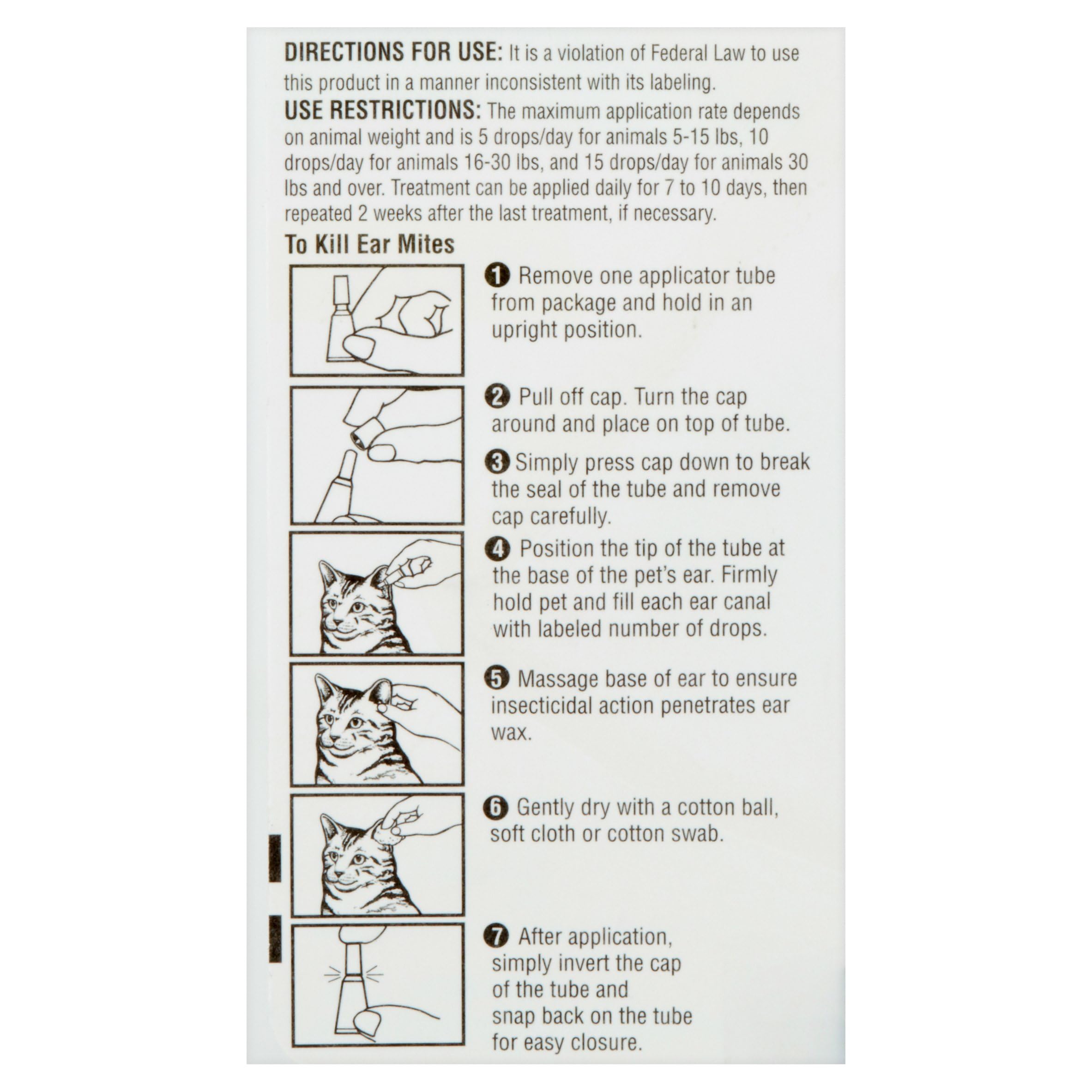 Paquete Hartz de 3 unidades para tratamiento de orejas de gatos