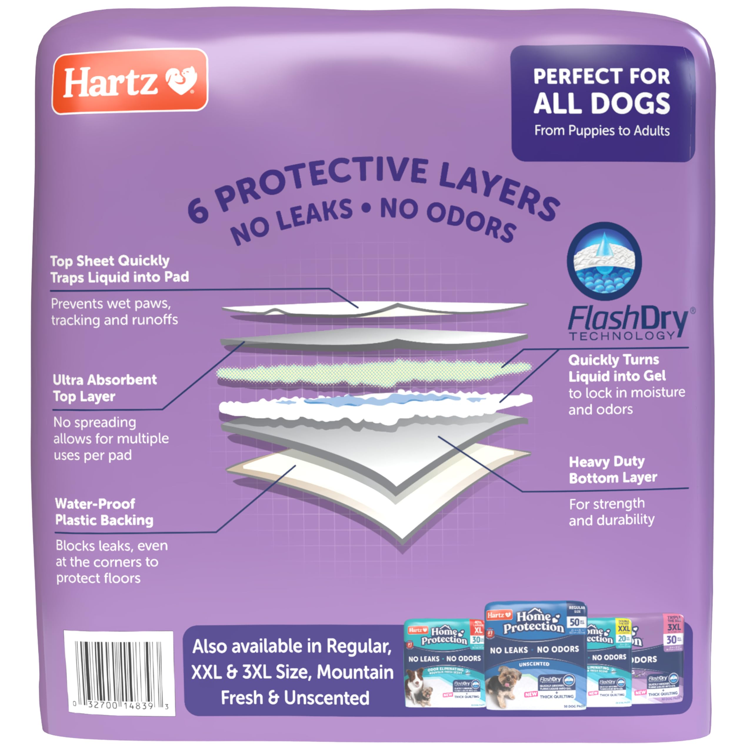 Producto hecho en EEUU con materiales de Hartz