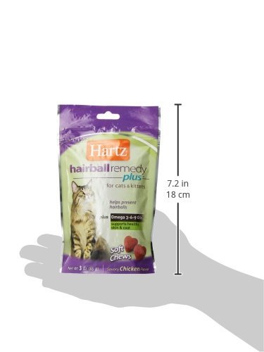 Gomitas suaves Hartz Hairball, formato masticable para gatos