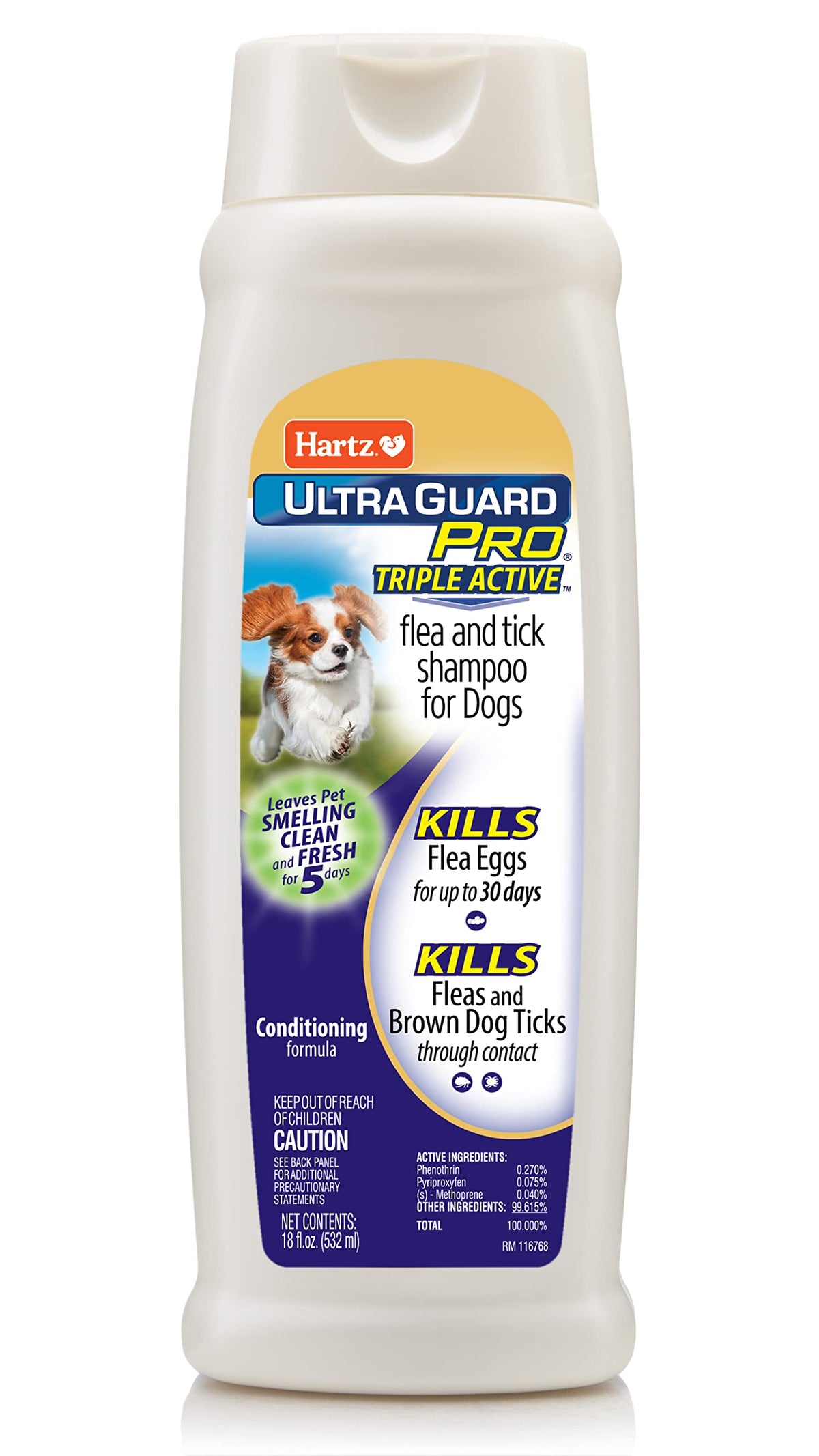 Hartz Ultraguard Pro Champú para perro: espuma suave para lavado cómodo y aroma fresco.
