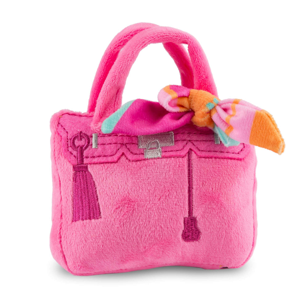 Haute Diggity Dog Barkin Bag con panuelo rosado, para paseos con estilo