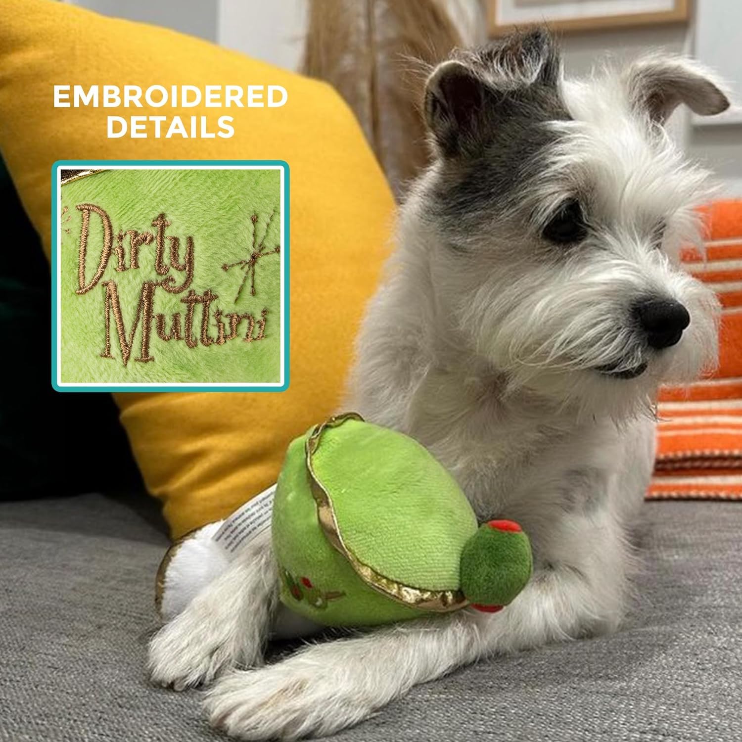 Diseño llamativo de Haute Diggity Dog, detalles bordados para estilo en casa y parque.