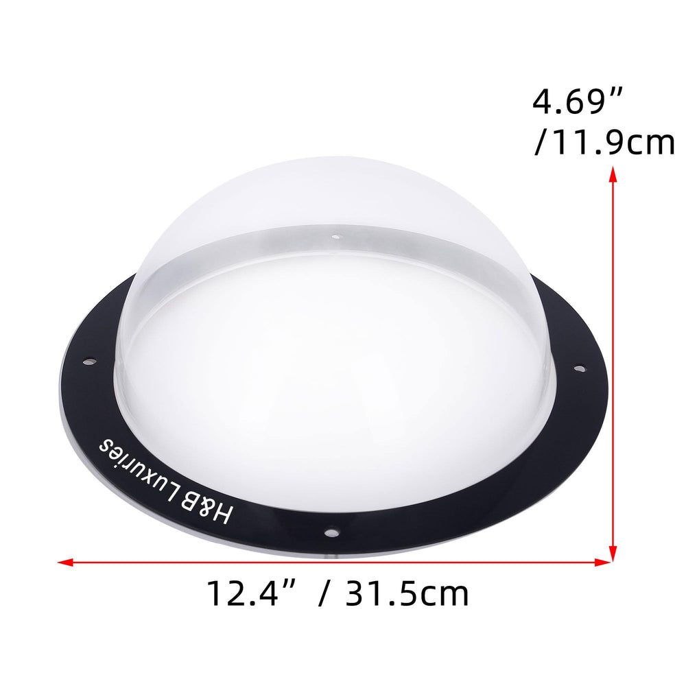 H&B Luxuries instalación sencilla con domo acrílico para varios tipos de cerca