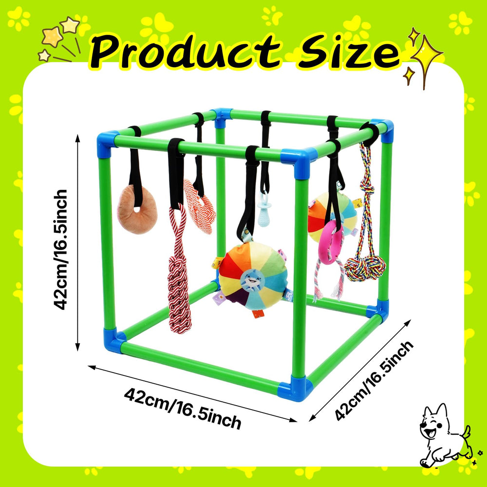 HBLEDOT Gimnasio para cachorros, juguetes colgantes, estimula juego y exploración