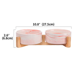 Base de madera antideslizante de HCHLQLZ mantiene estable el tazón durante la comida.