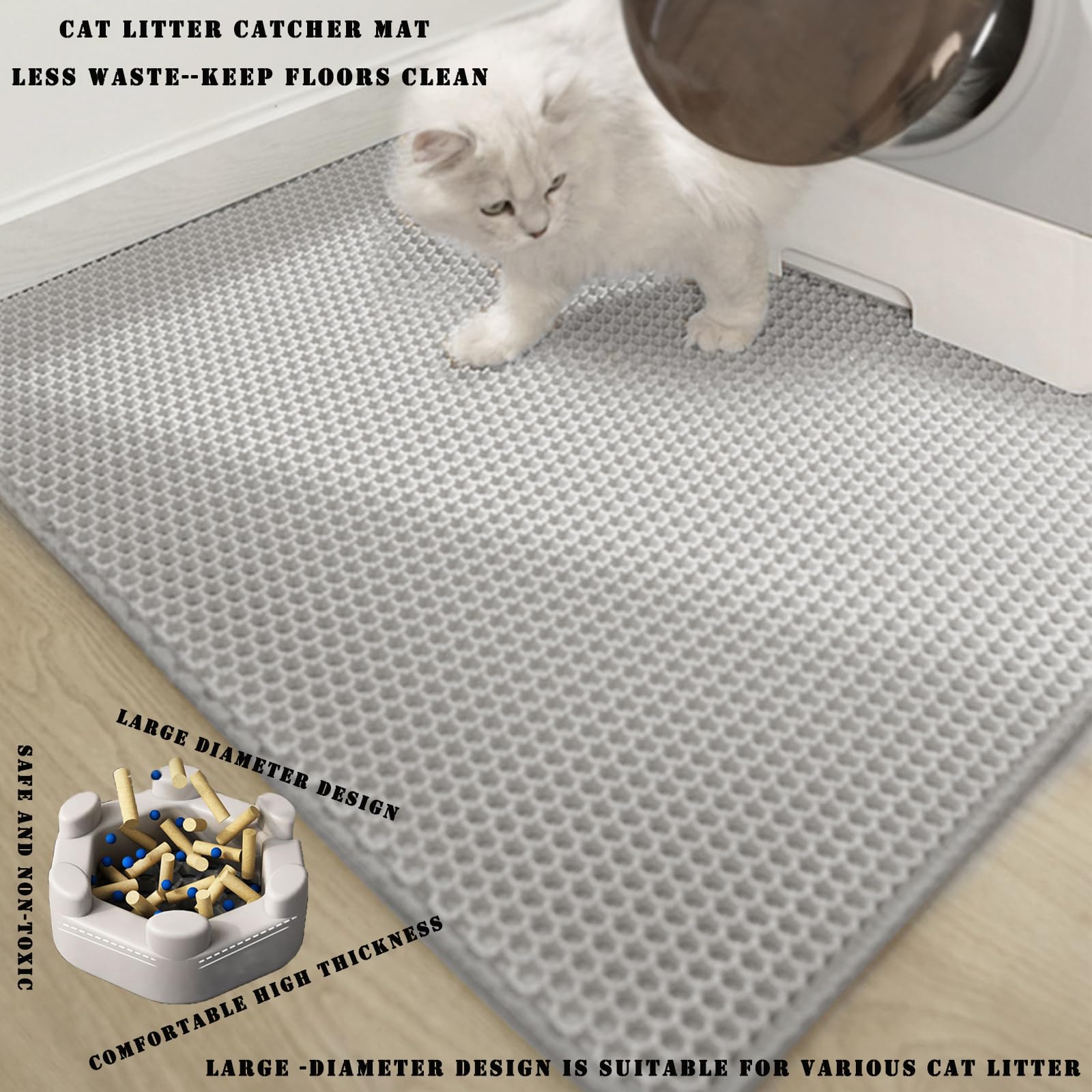 HCY&WLD alfombrilla 24x18 compacta para espacios reducidos