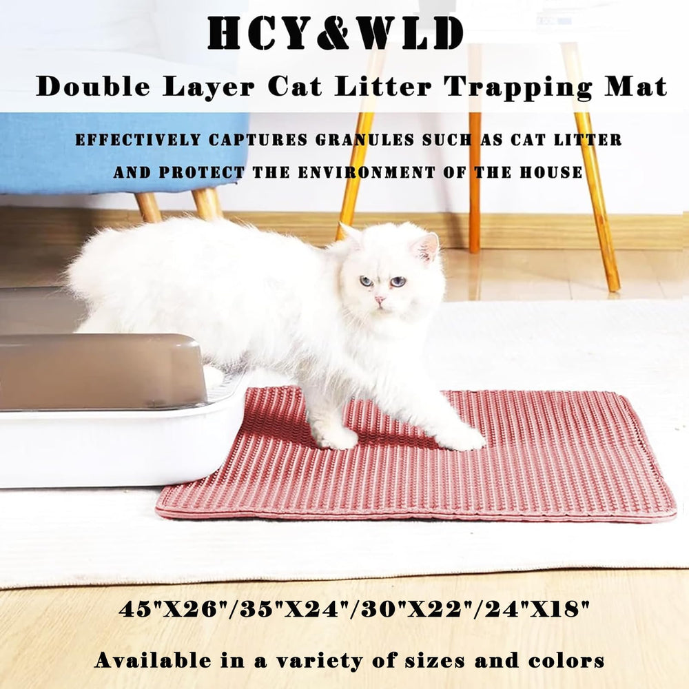 HCY&WLD alfombrilla anti-deslizante para arena de gato, evita derrames