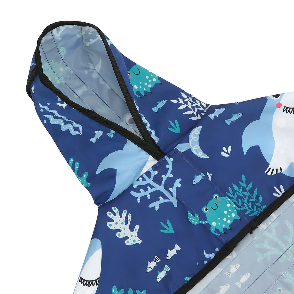 HDE diseño tiburones XL para perros, protege de la lluvia y aumenta la visibilidad